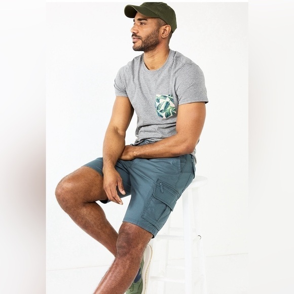 Sonoma Other - Men’s Big and Tall  Sonoma Flexwear Ripstop Cargo 8”Shorts Navy Blue 52